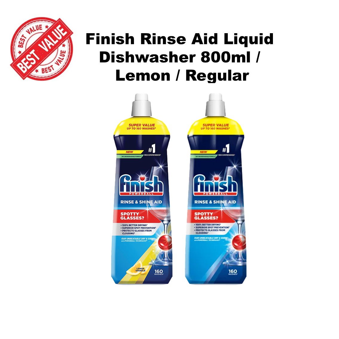 [Best Value] Finish Rinse Aid Liquid Dishwasher 800ml / Available in ...