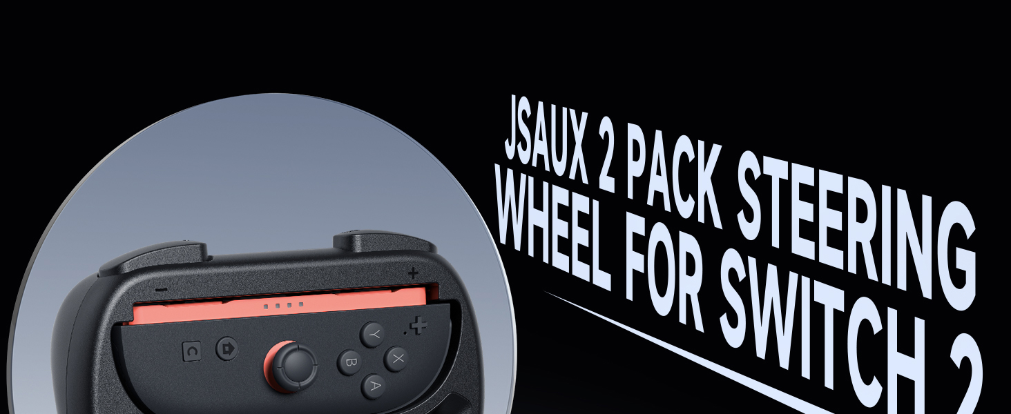 JSAUX Racing Steering Wheel for Nintendo Switch 2 GP0403 Switch2 Gaming ...