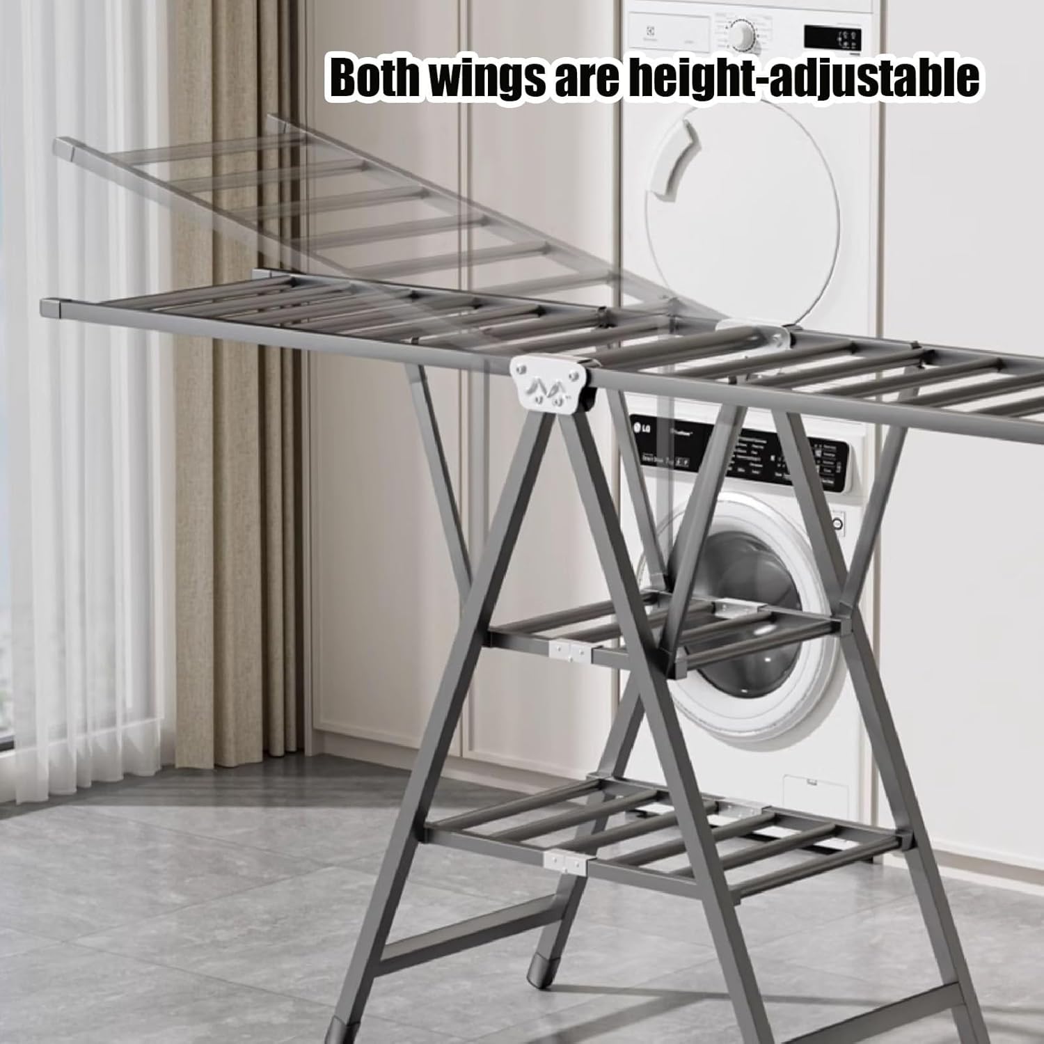 [SG Stock]Foldable Clothes Drying Rack Multifunctional Laundry Rack ...