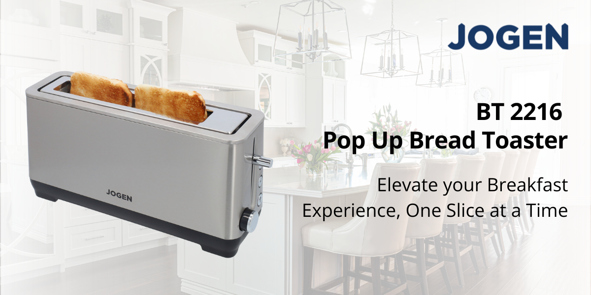 JOGEN BT 2216 Long Slot 2 Slices Toaster XL with Browning Control ...