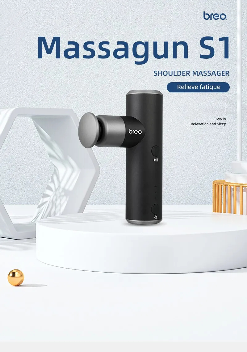Breo Massage Gun S1 Mini Massage Gun Pocket Powerful Portable Machine ...