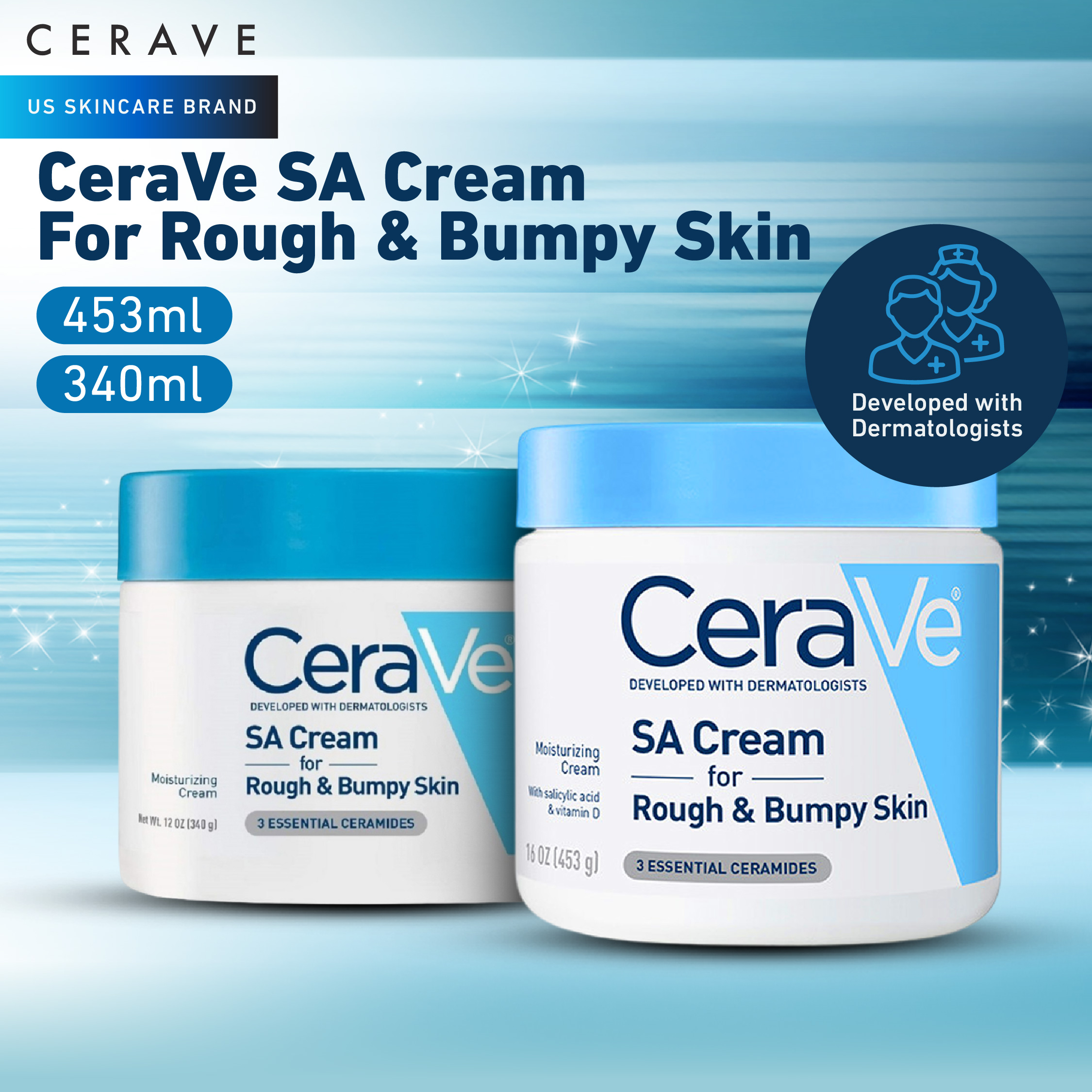 [Local Delivery] CeraVe SA Cream for Rough & Bumpy Skin (Exfoliate ...