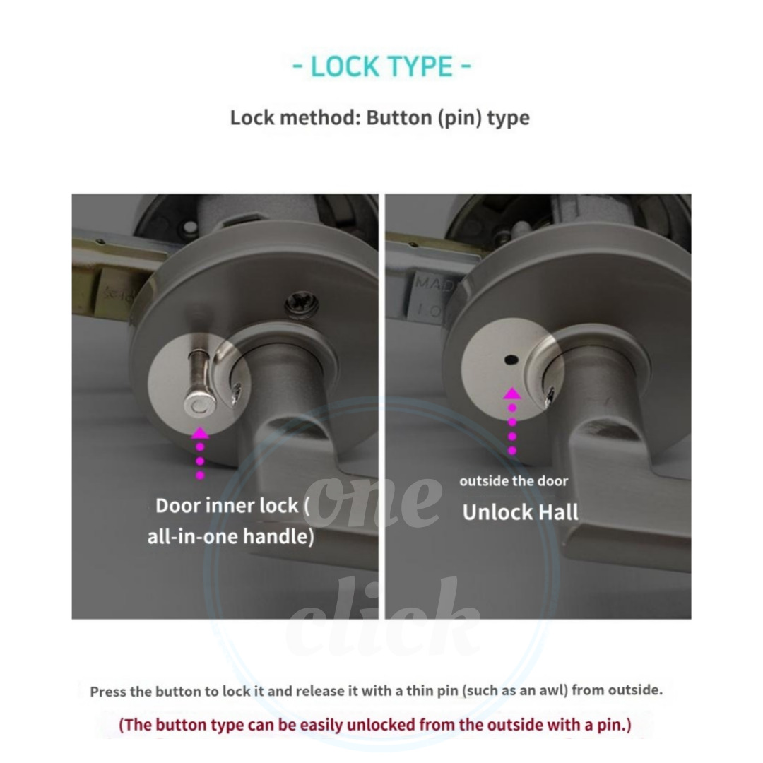 Bespoke Door Knob Lock Set – Handle & Lock for Interior Doors | 4 ...