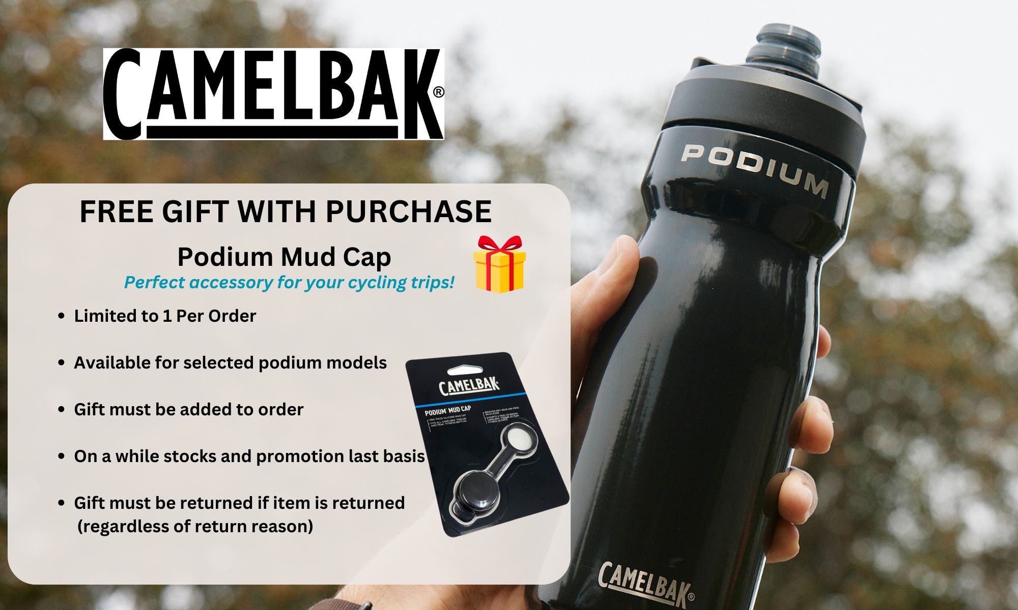 Camelbak Podium Titanium 18oz Insulated Bike Bottle 530ml | Shopee
