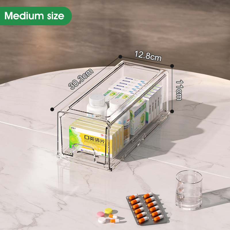 HXR Multi-Layer Transparent Acrylic Storage Box Stackable Dustproof ...