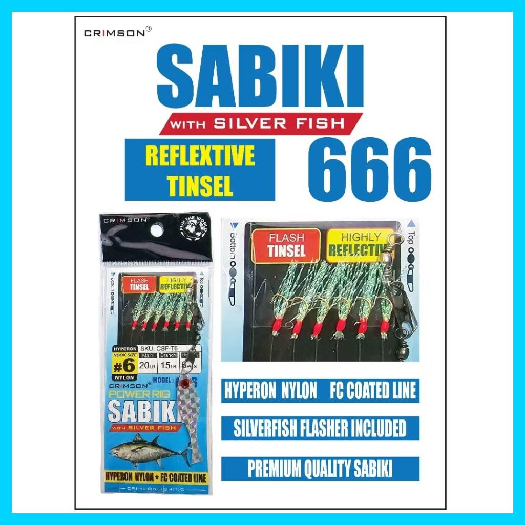 Crimson Premium Sabiki Rigs for Bedok Jetty and Offshore. FC Coated ...