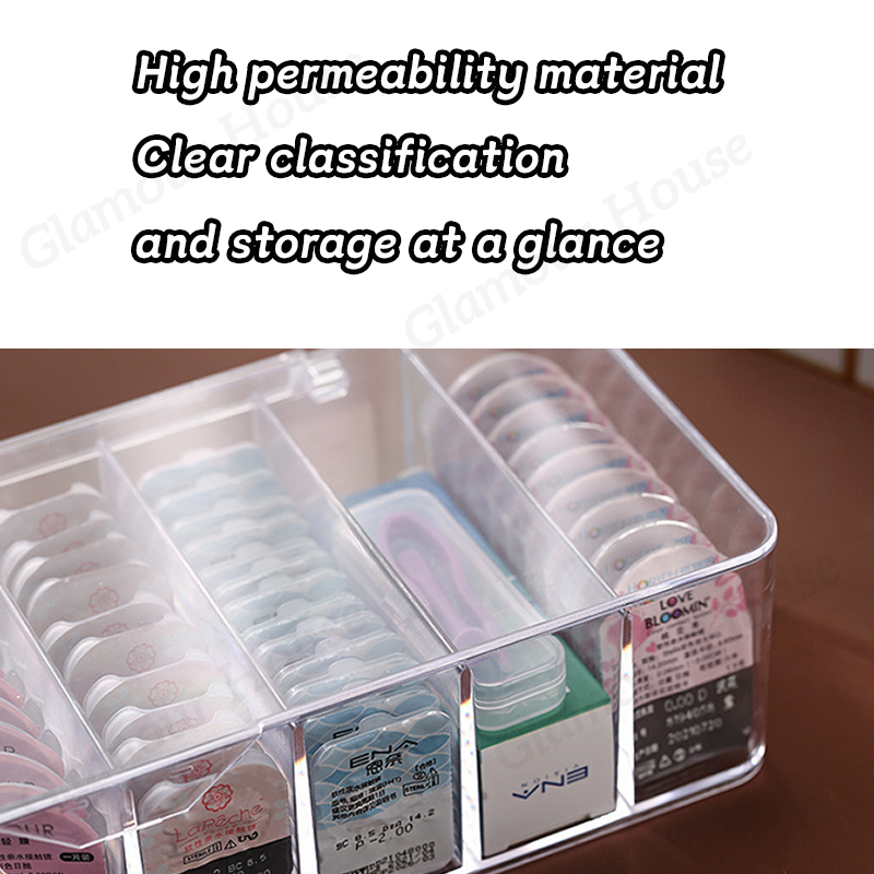 [SG] Contact Lens Organizer Transparent Storage Box contact lens ...