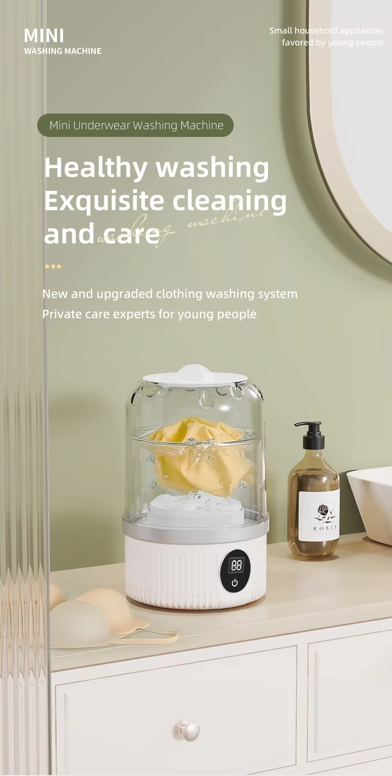 Mini Washing Machine Wireless Portable Washing Machine Underwear Socks ...