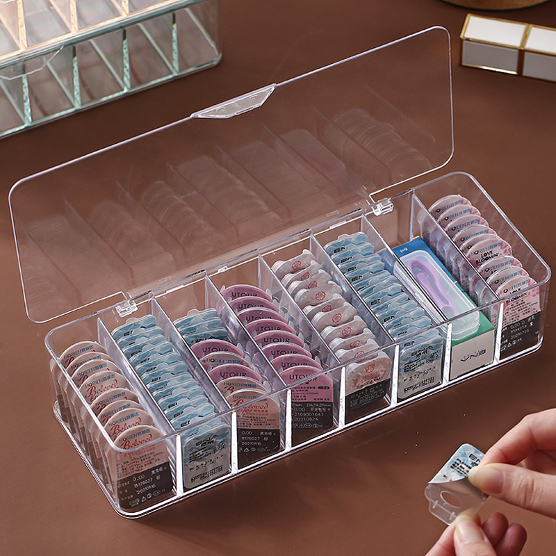 [SG] Contact Lens Organizer Transparent Storage Box contact lens ...