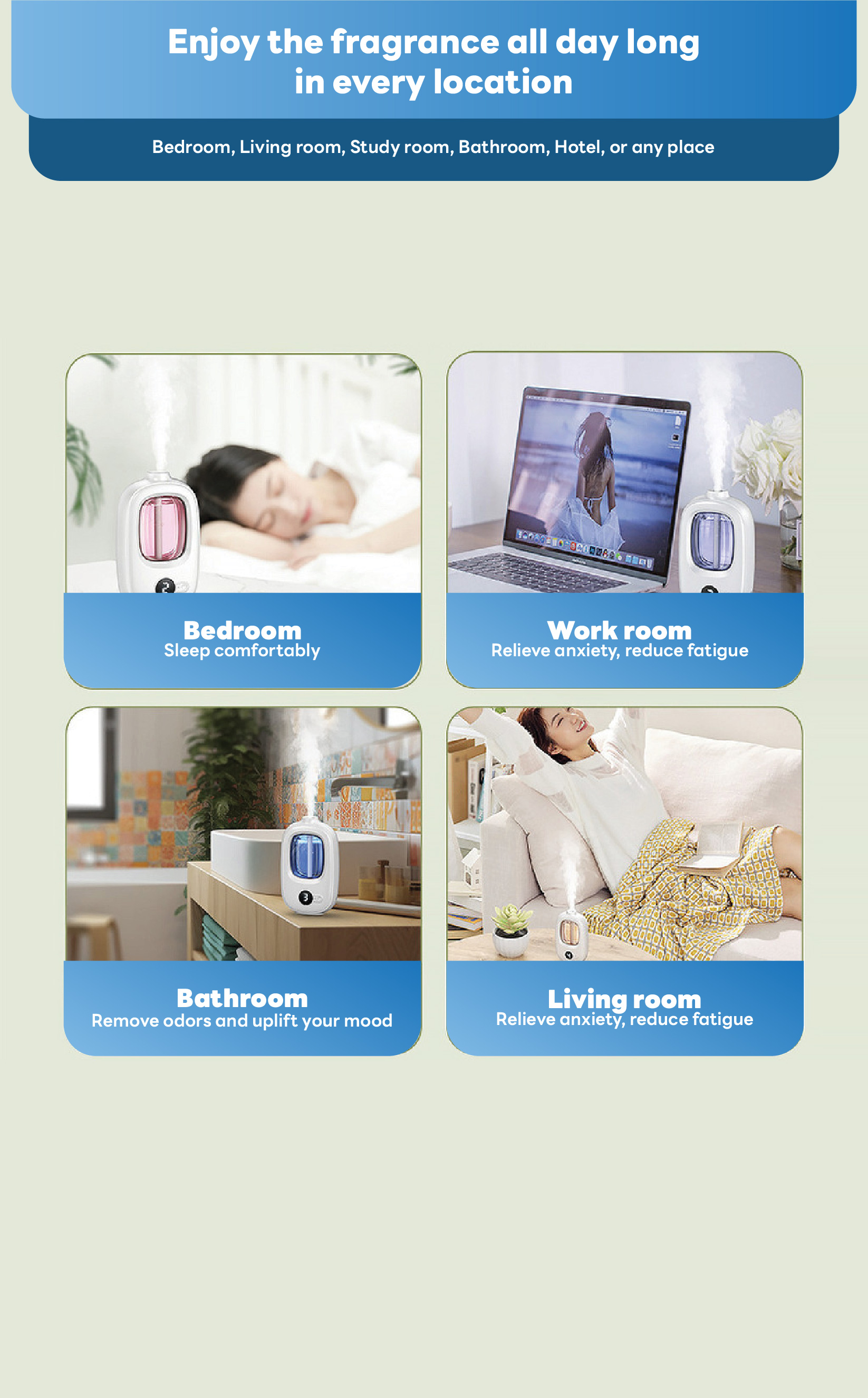 [SG STOCK] Automatic Aroma Oil Machine Wall mount Essential Oil ...