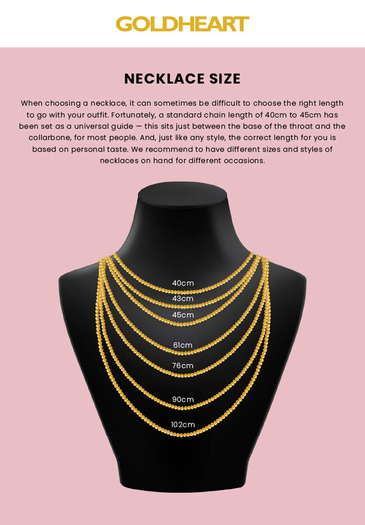 Goldheart Rolo Rose Gold Chain | Shopee Singapore