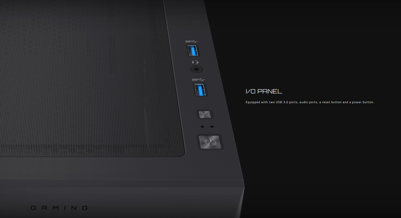 GIGABYTE C103 GLASS PANEL TG MATX DESKTOP CASE WITH 2X PRE-INSTALLED ...