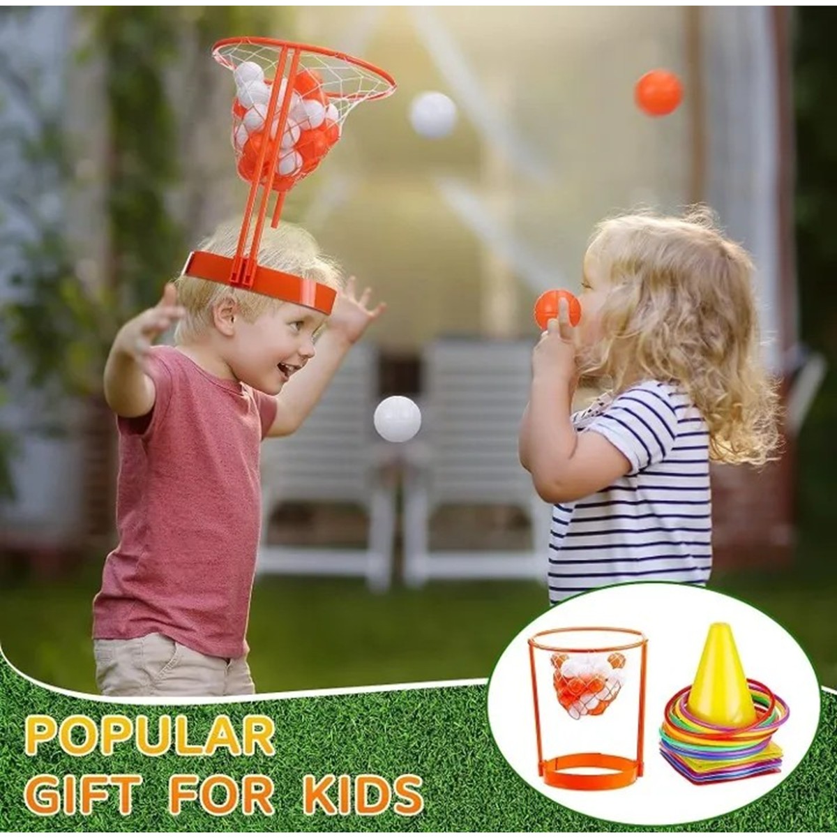 3 In 1 Carnival Outdoor Games Combo Set For Kids Soft Plastic Cones ...