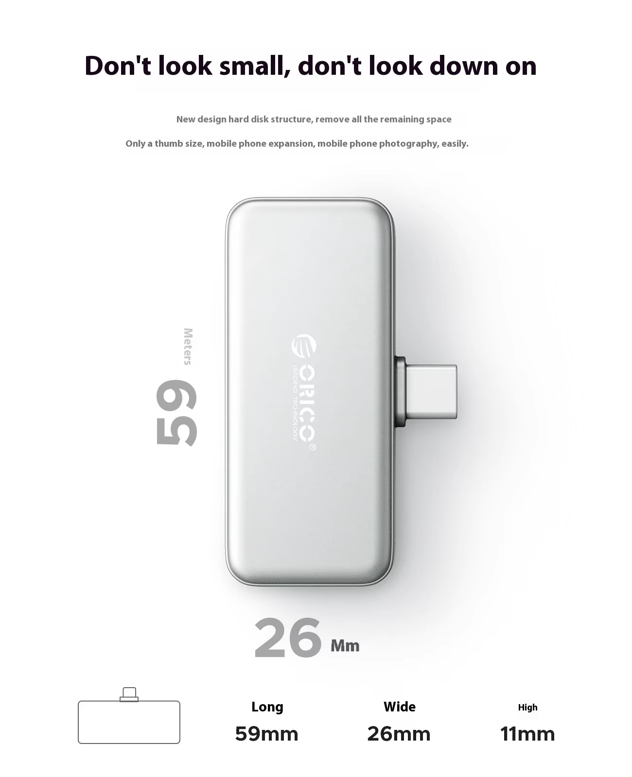 [AIM RESOURCES] ORICO FlashPod Thumb-Sized Portable SSD, Type-C, 5GBPS ...