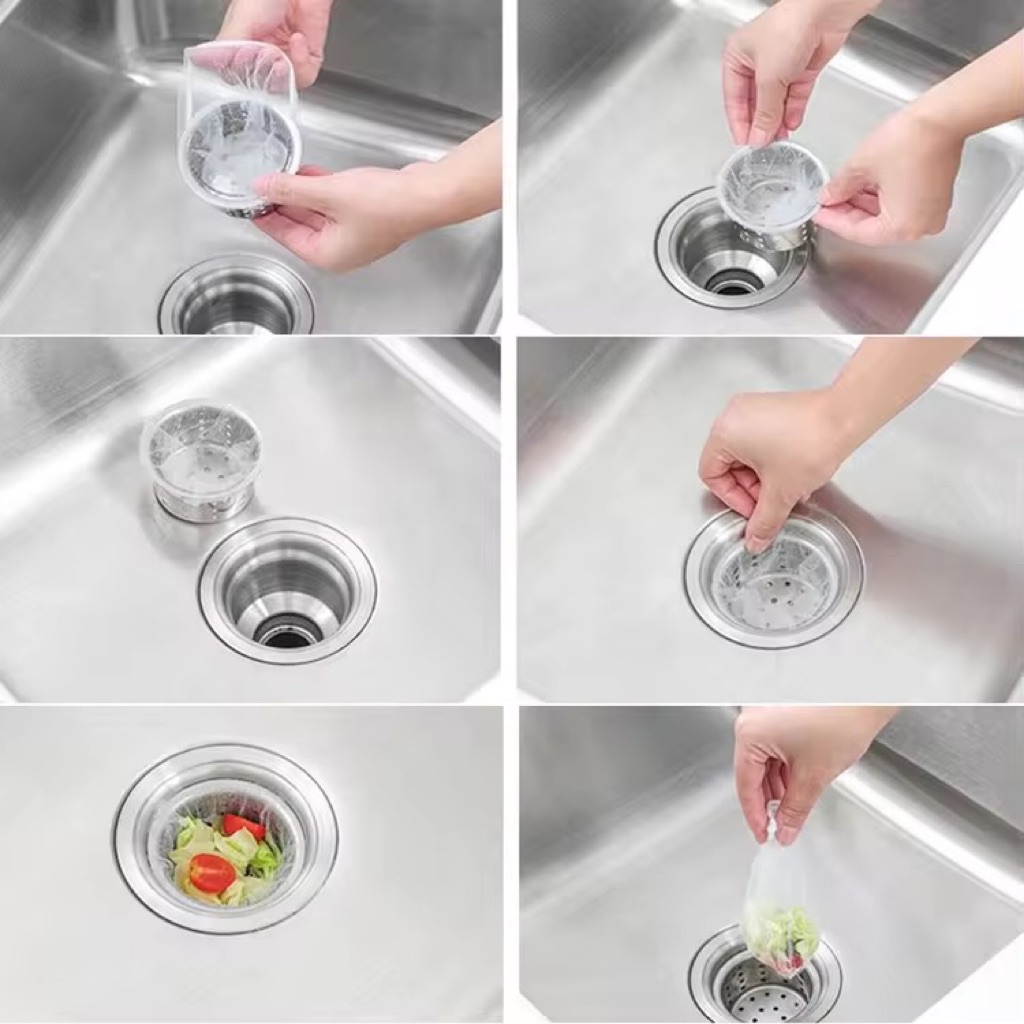 【📣SG Seller】Kitchen sink drain filter net, disposable, prevent clogging ...