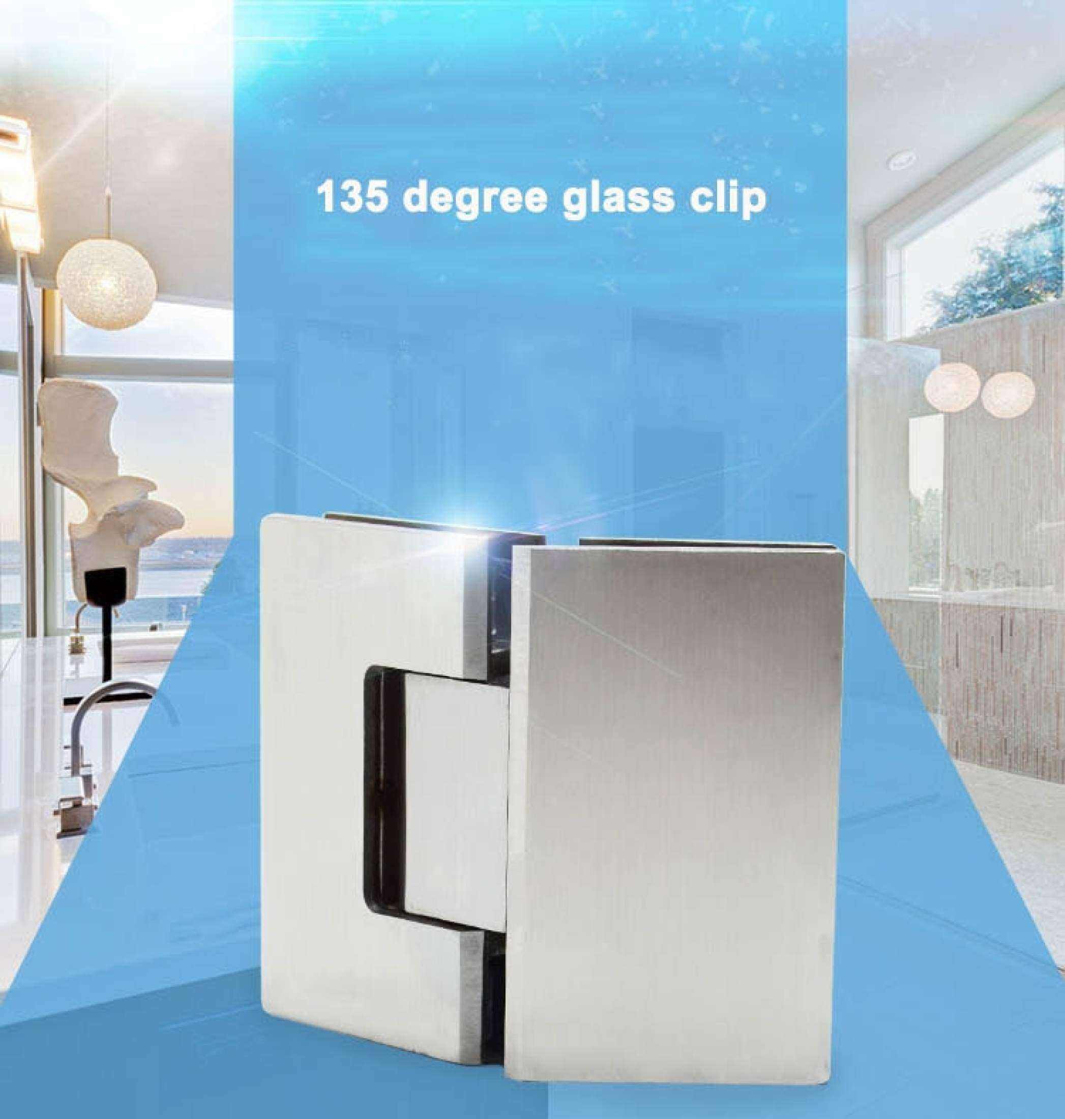 Shower Hinge Wall Glass Bathroom Clip Pintu Kaca engsel clip 浴室夹 ...