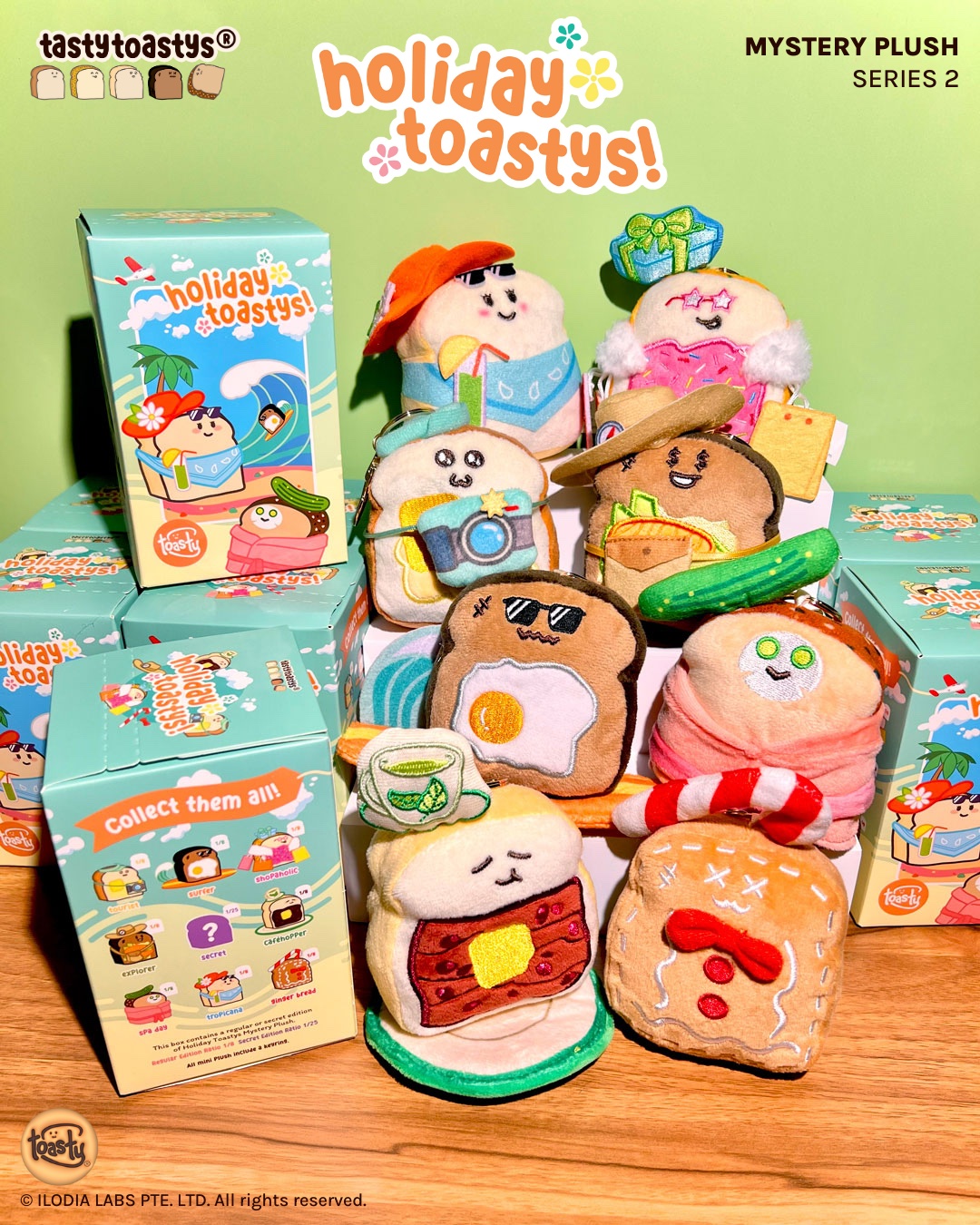 Holiday Toastys Mystery Blind Box Series 2 | Plush Bag Charm 3.5 ...