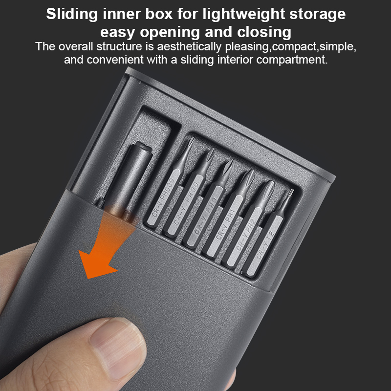 TASKTOOL 25PCS Precision Screwdriver Set Portable Magnetic Screwdriver ...