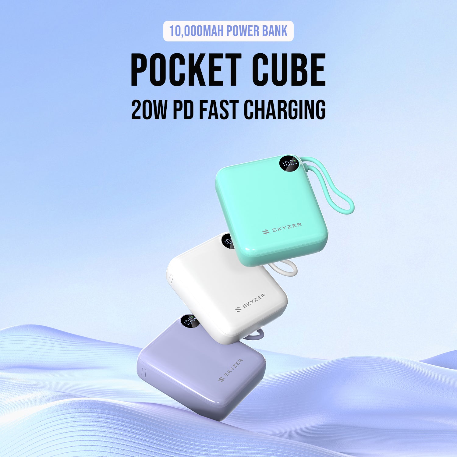 Skyzer PB250 Pocket Cube 10,000mAh Powerbank | Shopee Singapore