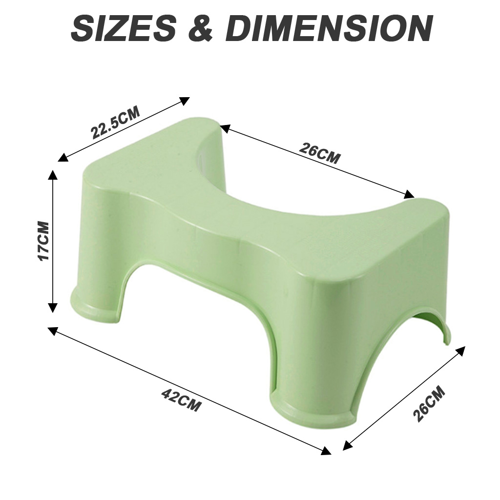 Non-Slip Squat Step Stool Bathroom Anti Slip Portable Constipation ...