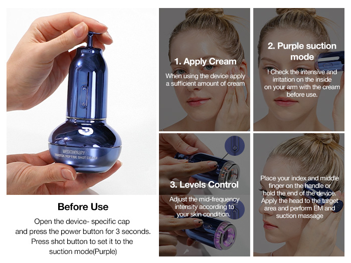 フェイスクリーム MEDITHERAPY INMOTOX PEPTIDE SHOT CREAM MEDITHERAPY INMOTOX PEPTIDE Shot Cream 50ml &EMS Device K