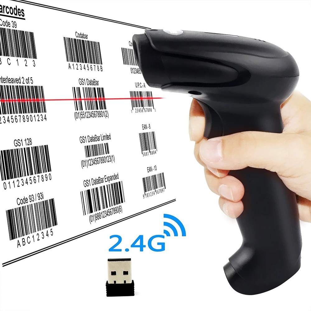 WIRELESS HANDHELD 1D 2D QR BARCODE SCANNER | Shopee Singapore