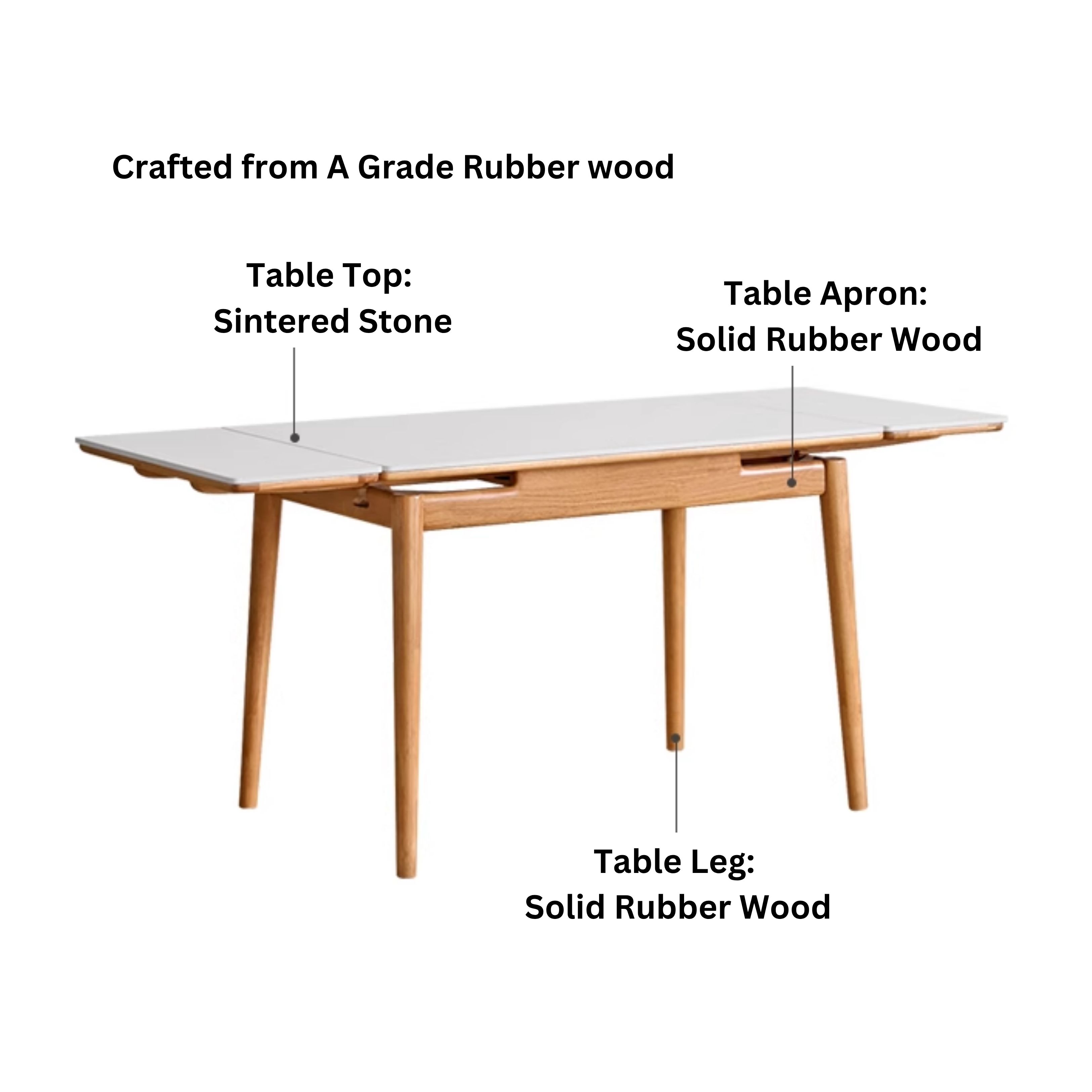 Cozylant Transform Extendable Dining Table Set / Foldable Table ...