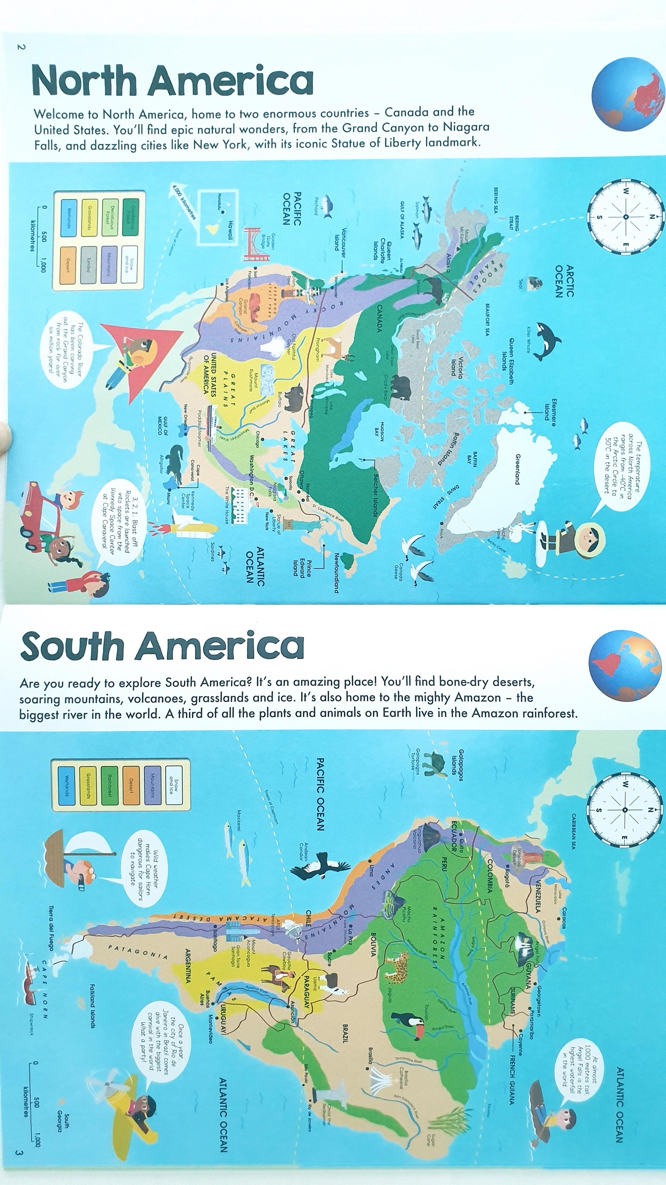 Factivity World Map Book & Puzzle 100 Pcs Gift Set with Maps & Fun ...