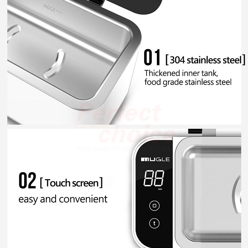【SG Stock】Portable Ultrasonic Cleaner machine LCD Display Ultrasonic ...
