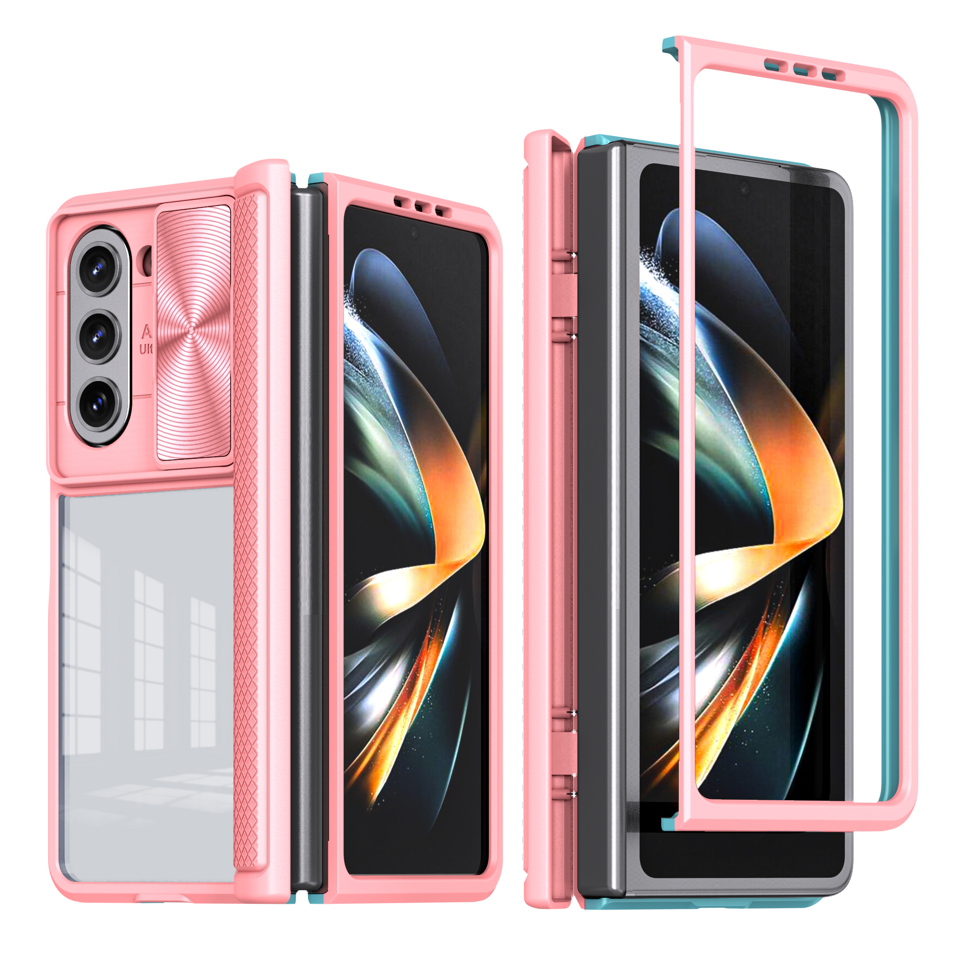 Full-Body Hybrid Shockproof Rugged Case with Hinge Protection Slide ...