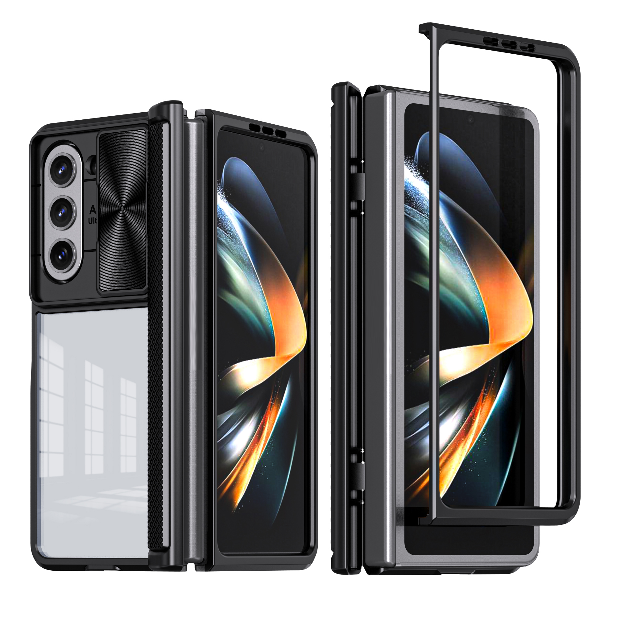 Full-Body Hybrid Shockproof Rugged Case with Hinge Protection Slide ...