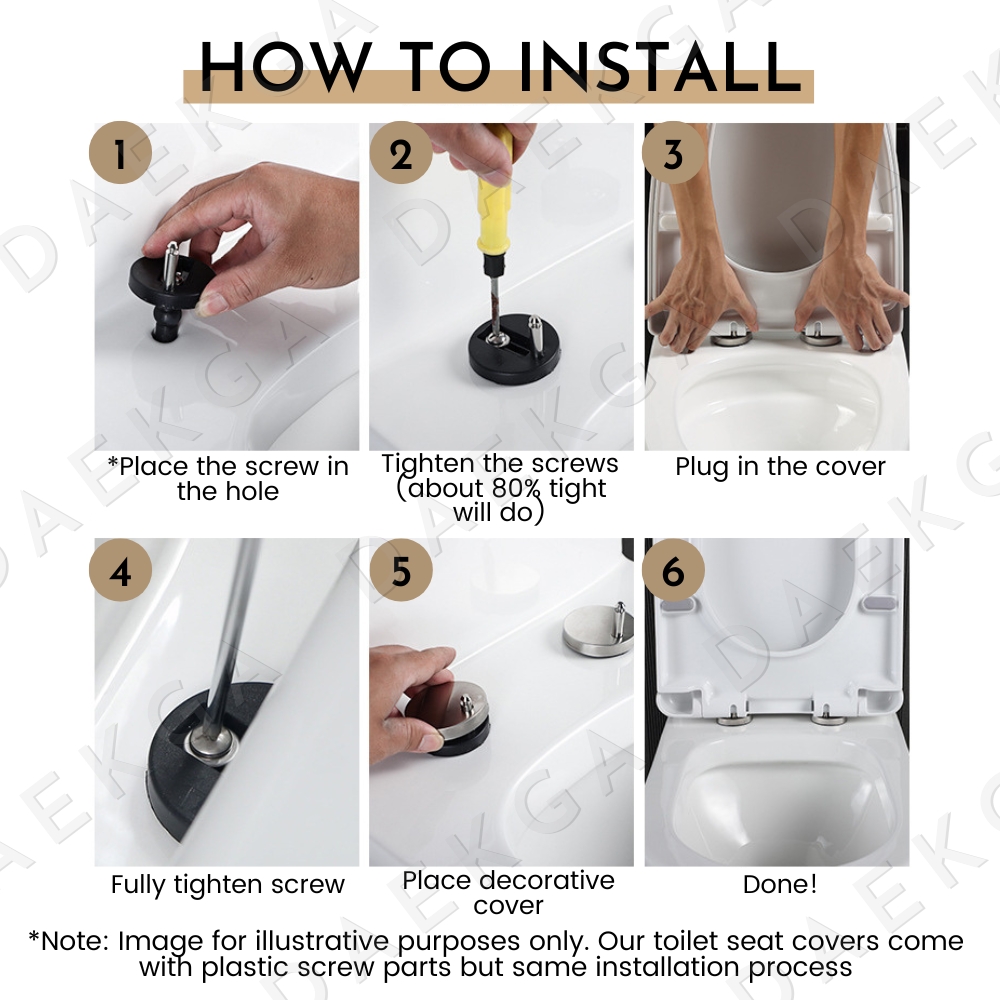 🇸🇬 Quick Release Toilet Seat Cover / AntiSlam Closing Toilet Bowl Seat