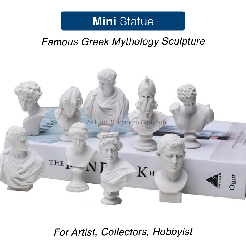 SG Miniature Plaster Greek Statue - Famous Sculpture Figurine Greek ...