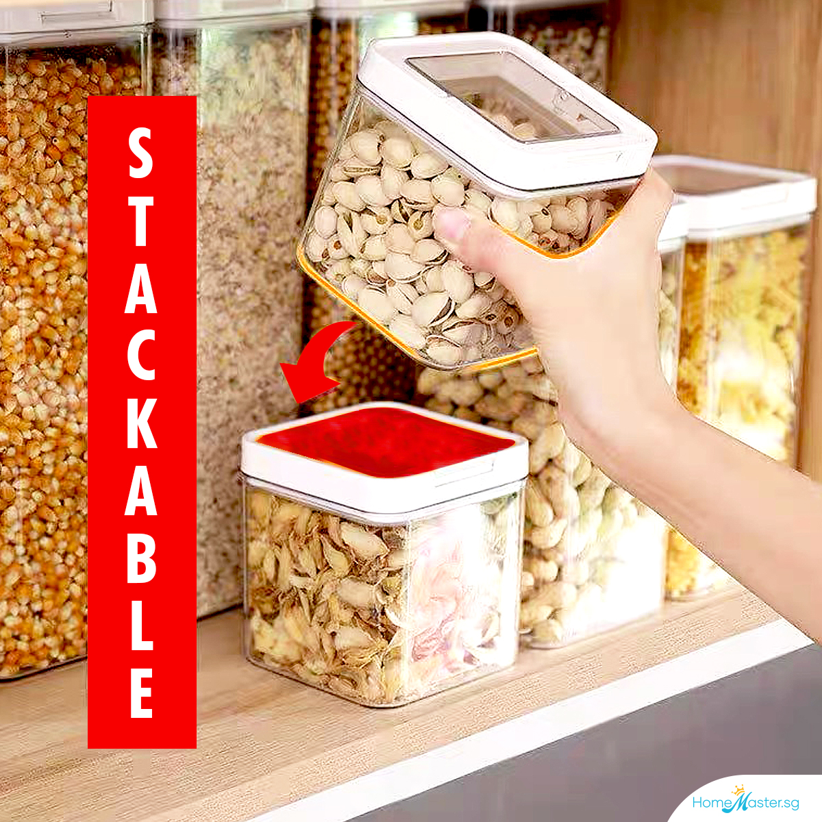 [SG Ready Stock] Airtight Food Storage Container* Stackable Storage Box ...