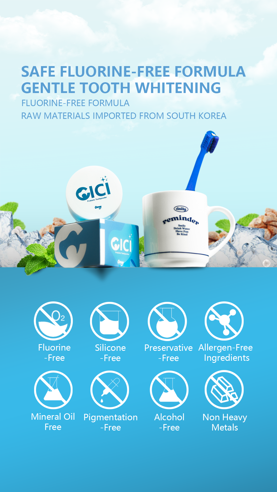CICI Probiotic Whitening Tooth Powder (OSMY BY SOM1) - Whiten Teeth ...