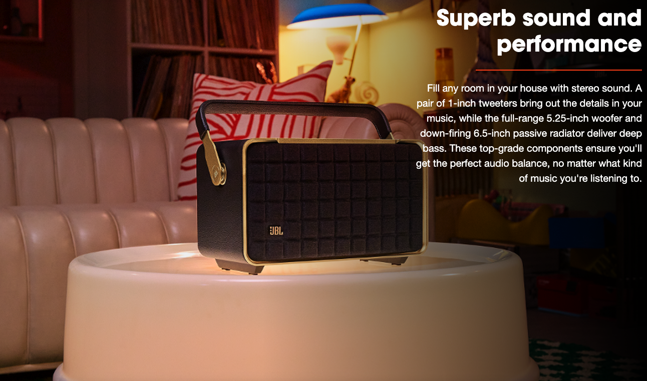 JBL AUTHENTICS 300 Portable with retro design | Shopee Singapore
