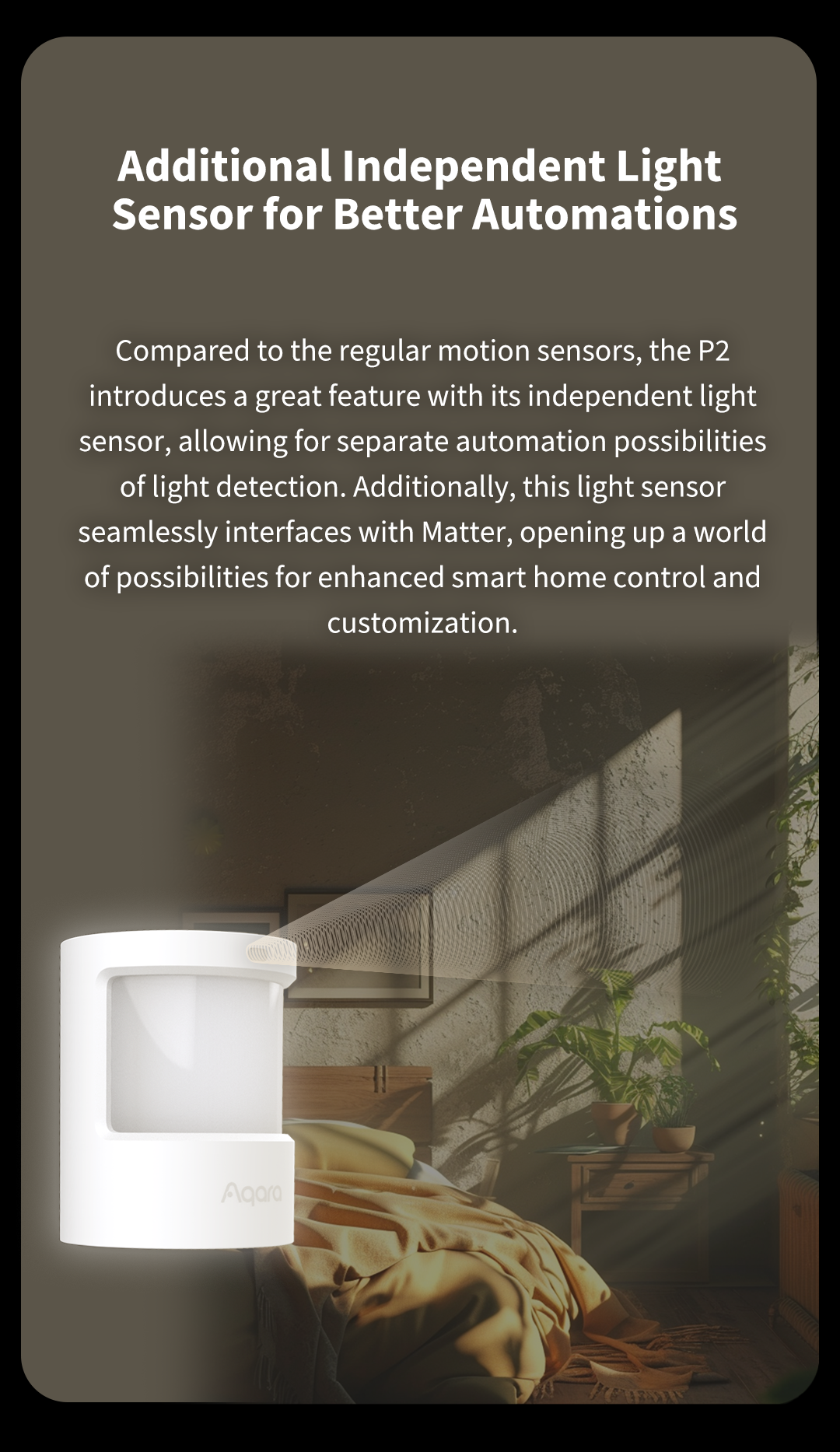 Aqara P2 Motion and Light Sensor | Matter over Thread | Smart Home ...