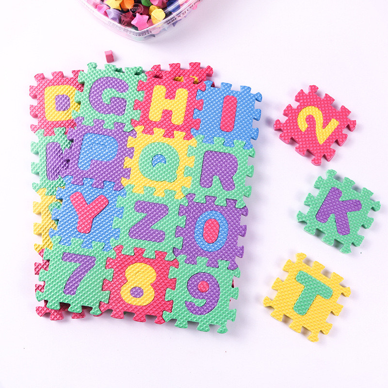 36Pcs Letter And Numbers Puzzle For Kids Birthday Party Gift Goodie Bag ...