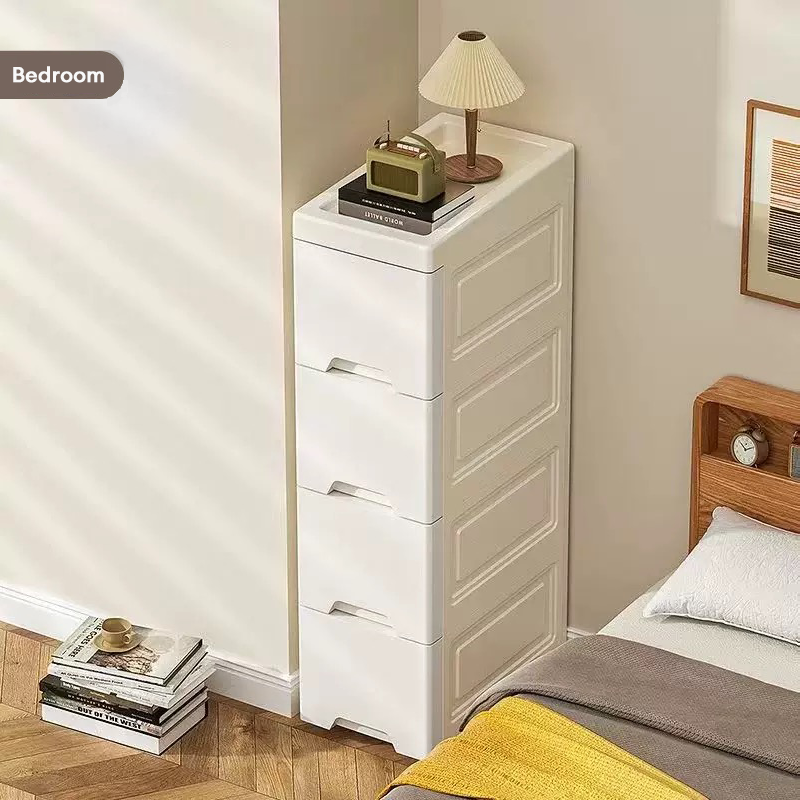Slim Drawer Cabinet Gap Storage Cabinet With Wheels Kitchen/Bathroom ...
