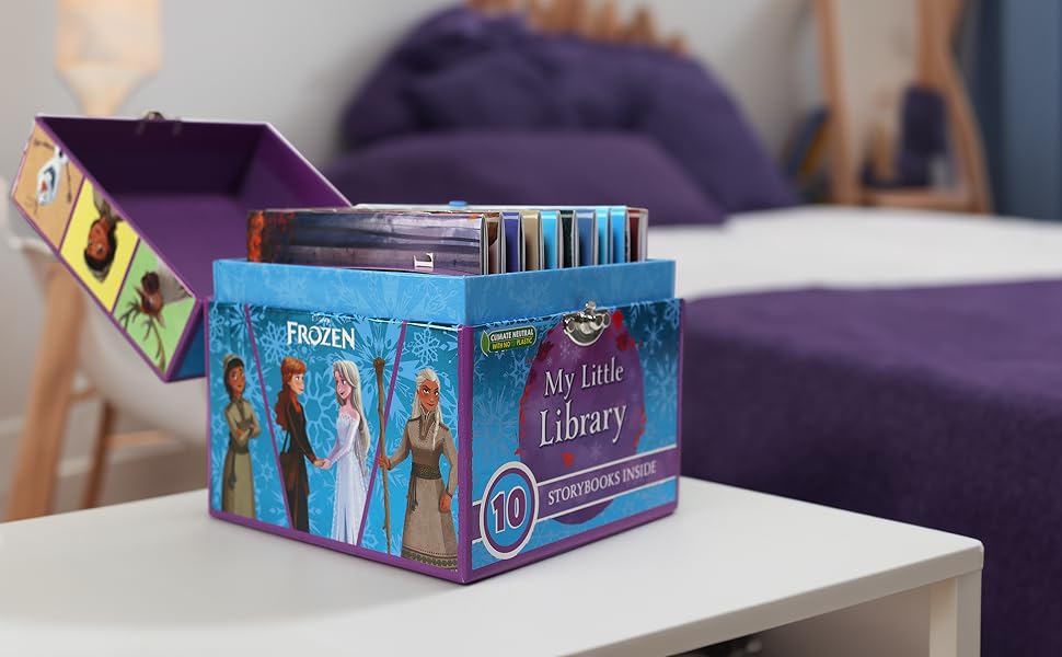 Disney Frozen My Little Library Book Gift Set Box With 10 Storybooks ...