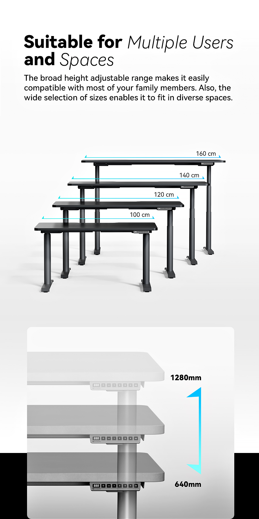 Smart Voice Control Lift Standing Desk S1 – HINOMI SG