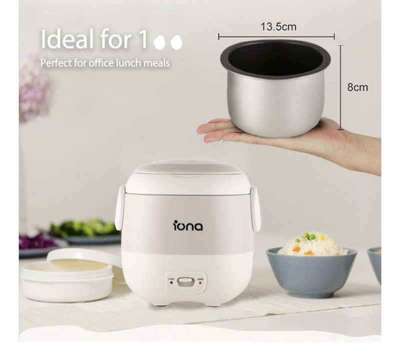 Iona 0.3L Mini Rice Cooker GLRC031 Creme White / Pink | Shopee Singapore