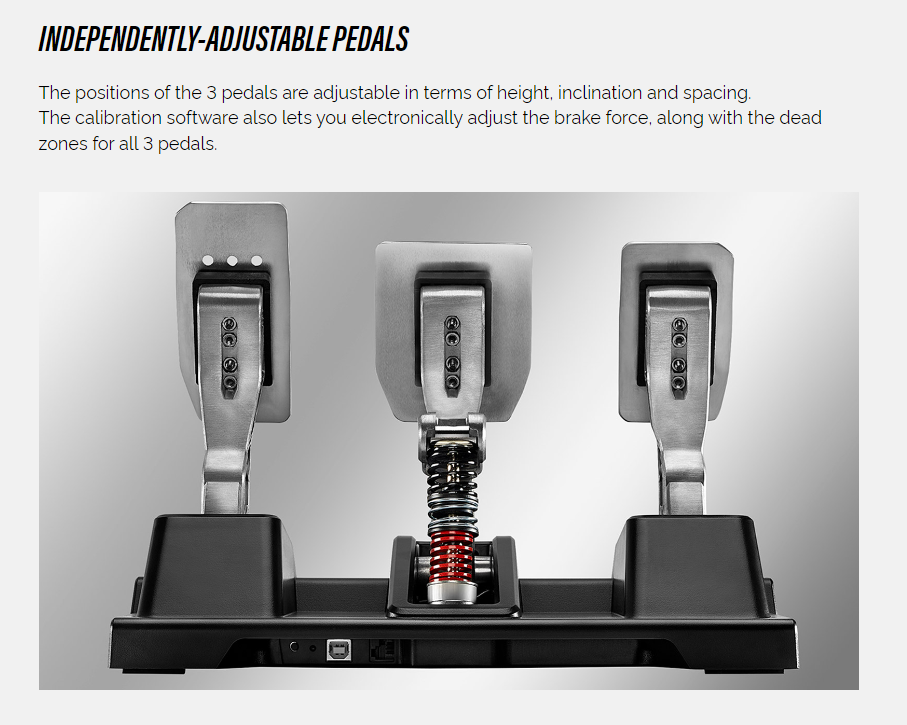 THRUSTMASTER T-LCM PRO PEDALS EXPERT DOSAGE PRECISION FLEXIBILTY (1 ...