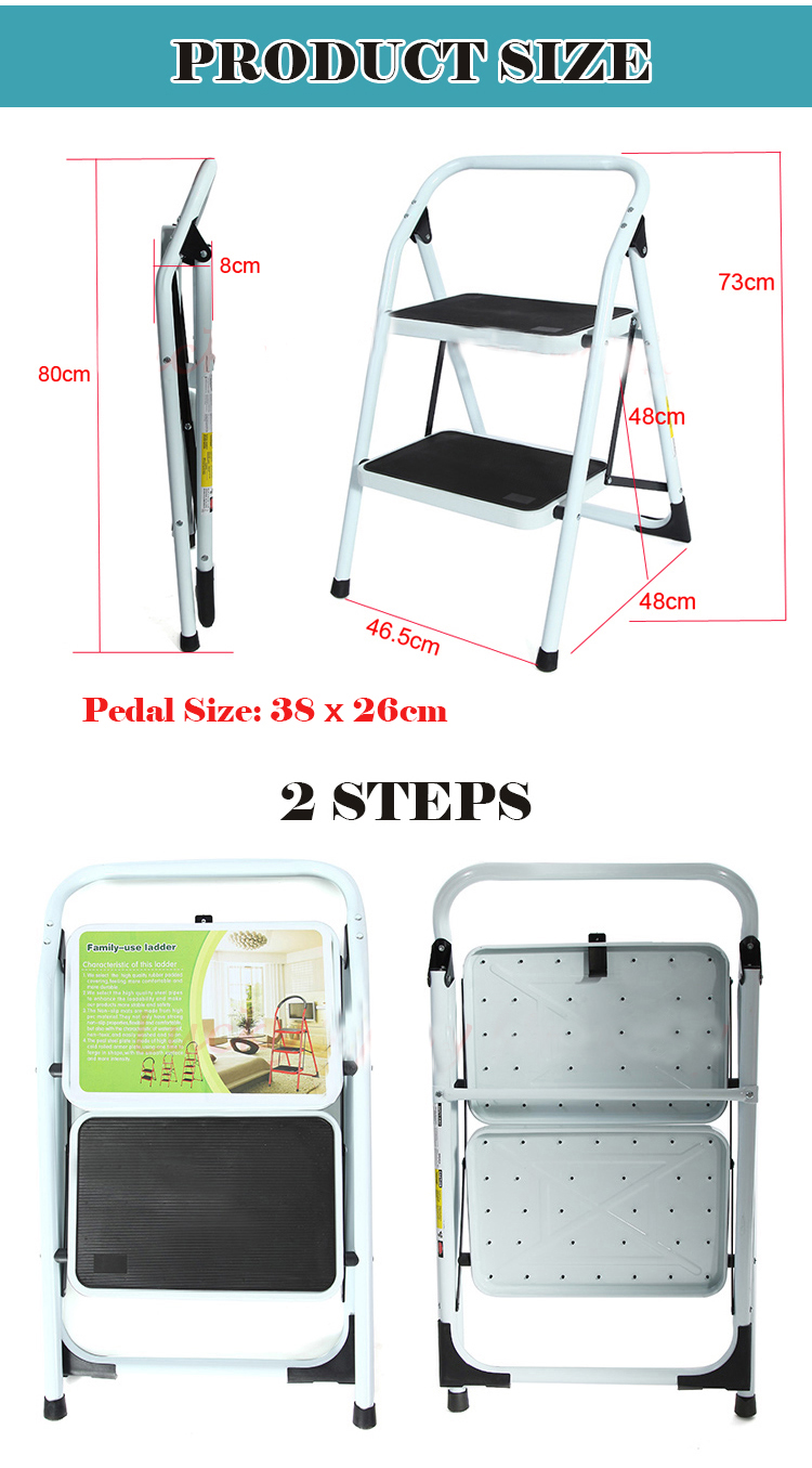 TUUF Steel Large Broad Step Ladder (2-6 Steps) | Shopee Singapore
