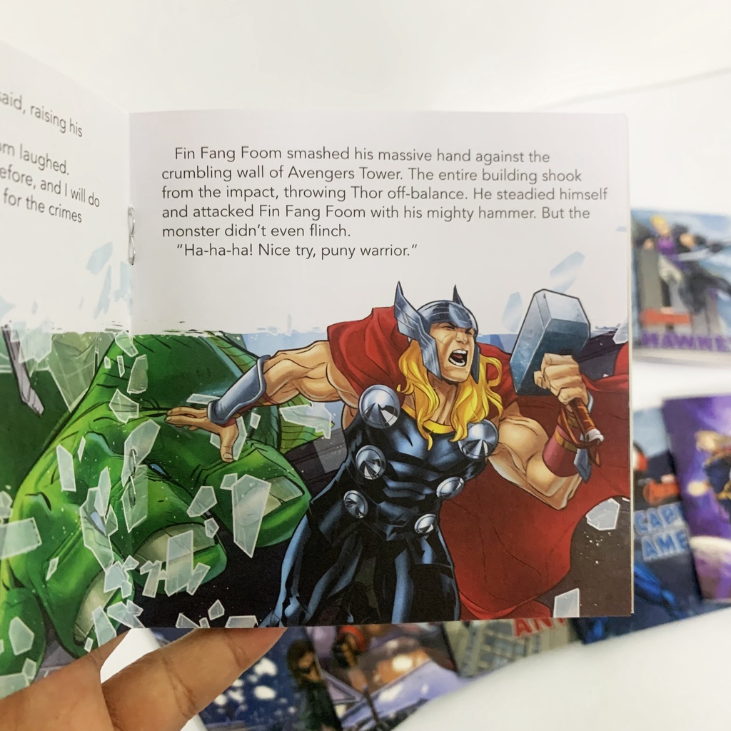 Marvel Avengers My Little Adventure Library Book Gift Set Box With 10 ...