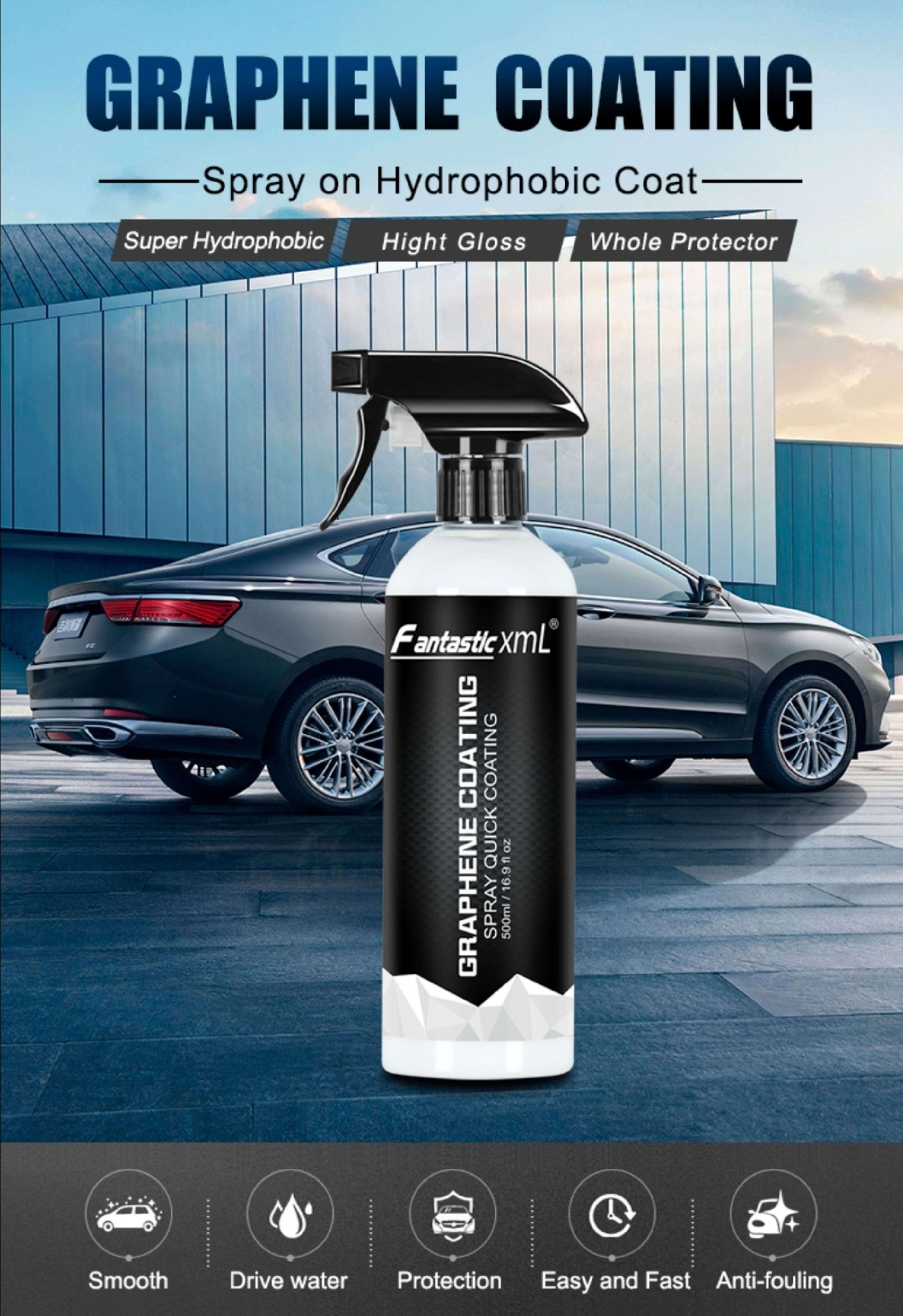 [Support 🇸🇬] Hydrophobic Graphene Nano Coating Spray Car Polish Wax ...