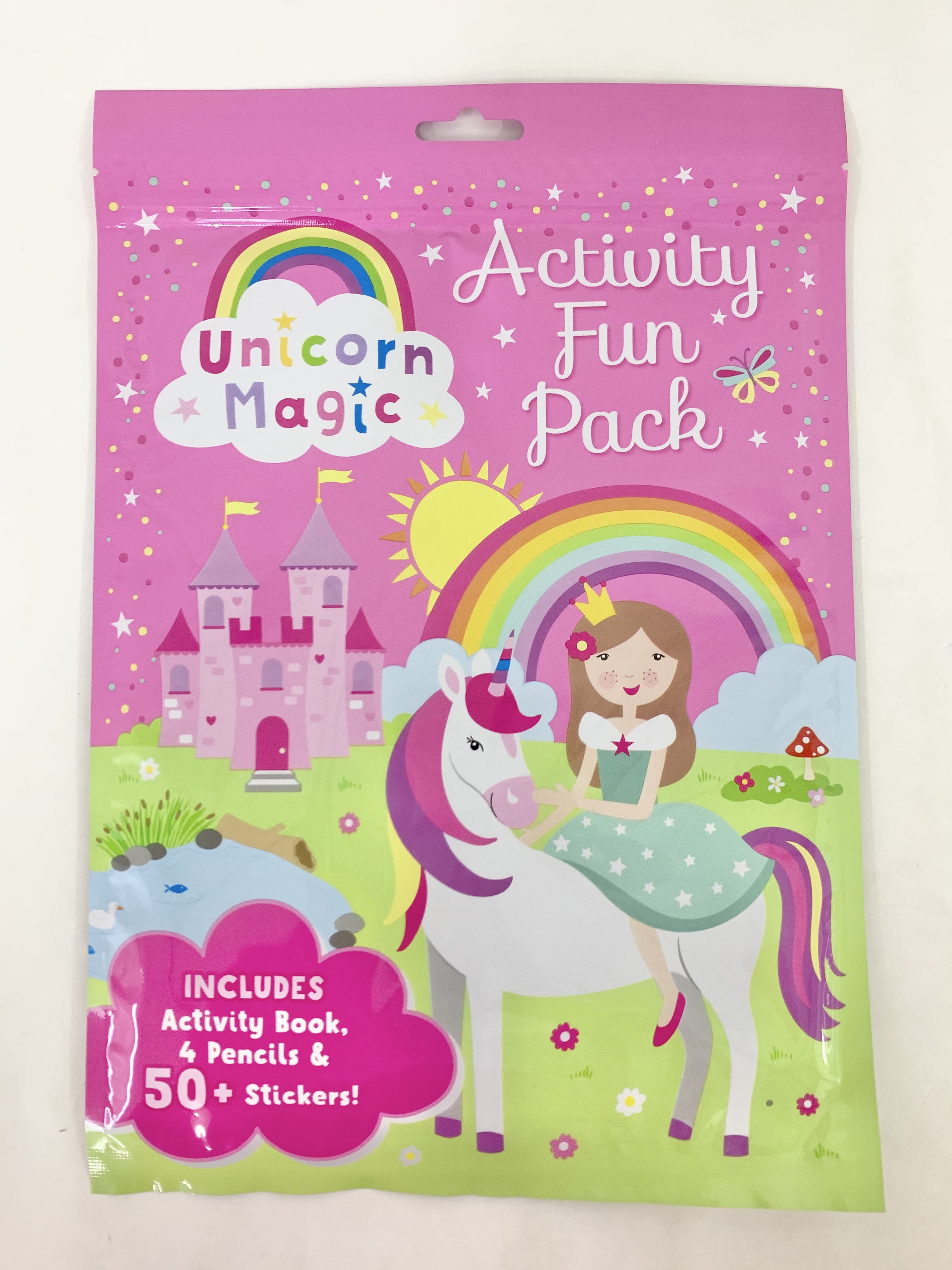 Unicorn Magic Activity Book Fun Pack For Kids with 4 Colour Pencils ...