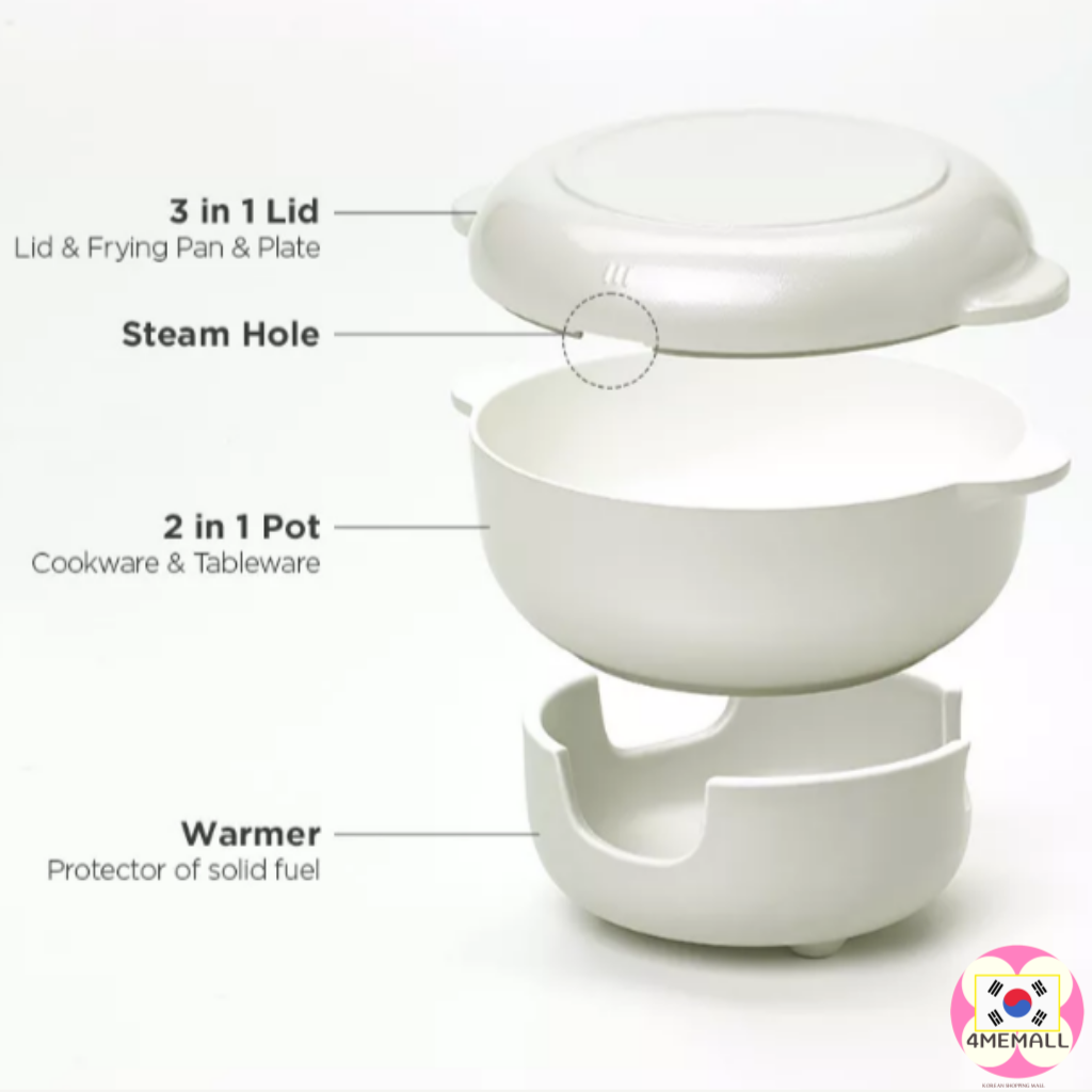 Glasslock IH mini brazier warm pot set of 4 , Pot Pan plate warmer ...