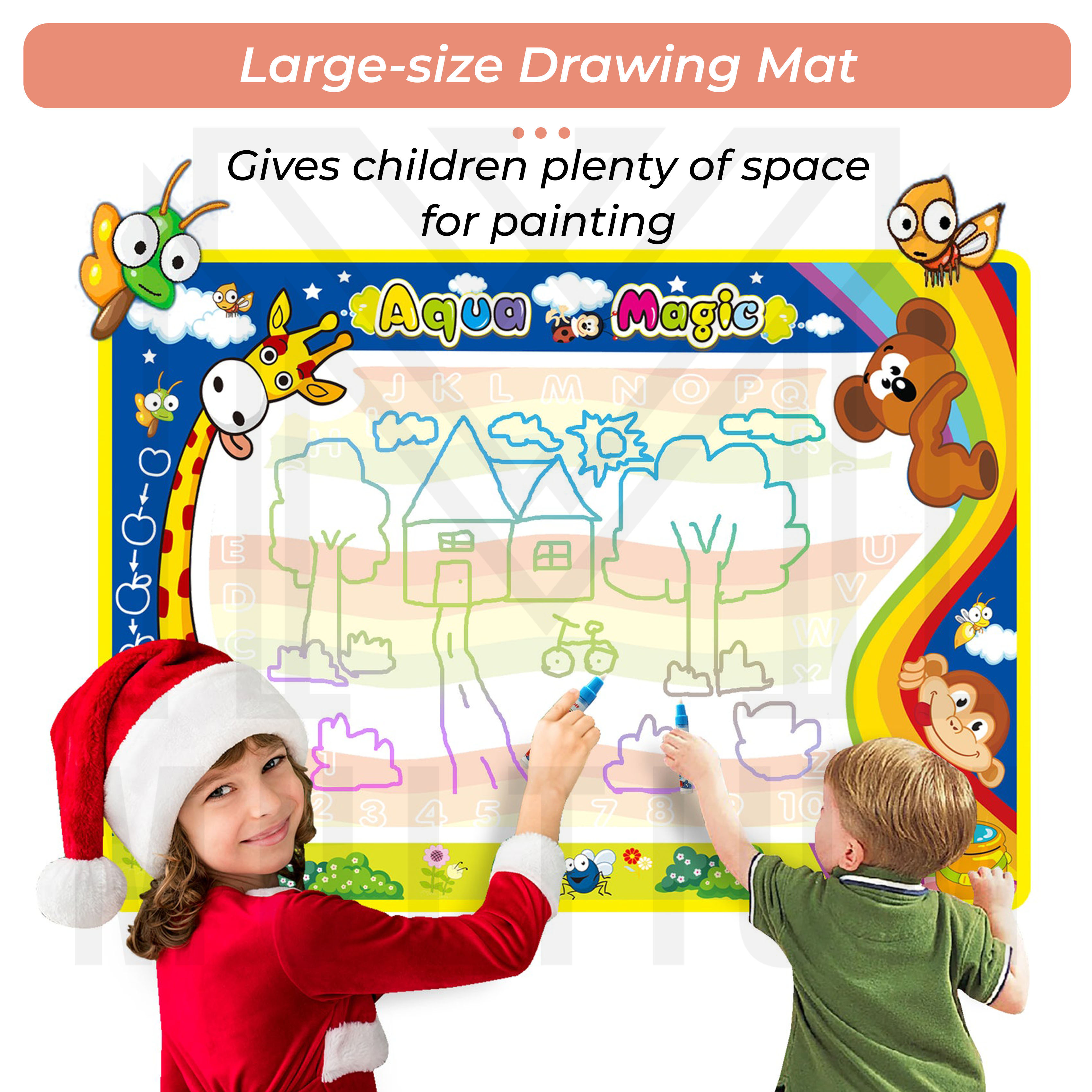 70003 Kid Water Drawing Mat| Doodle Mat| Painting Mat| water Mat| Gifts ...