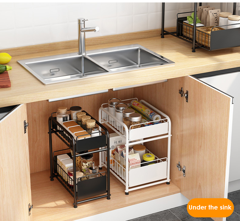 ⚡️SG Seller⚡️Kitchen Shelf Storage/Under Sink Rack/Sink Rack/Drawer ...